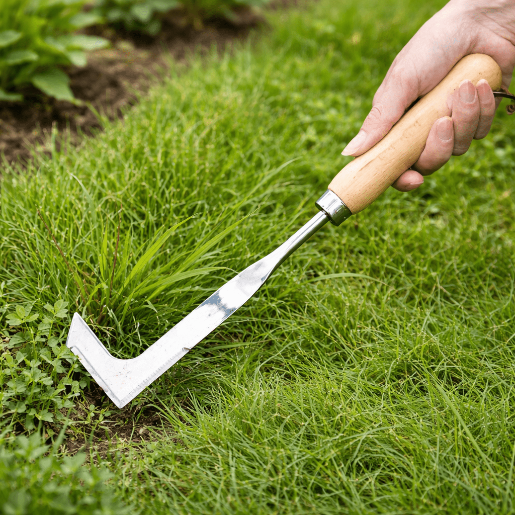 WEEDHOOK – L-Shaped Stainless Steel Tool for Precise Weeding