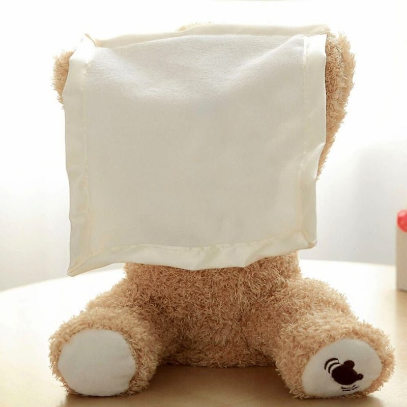 WhisperBear – Interactive cuddly bear with peek-a-boo game & gentle voice