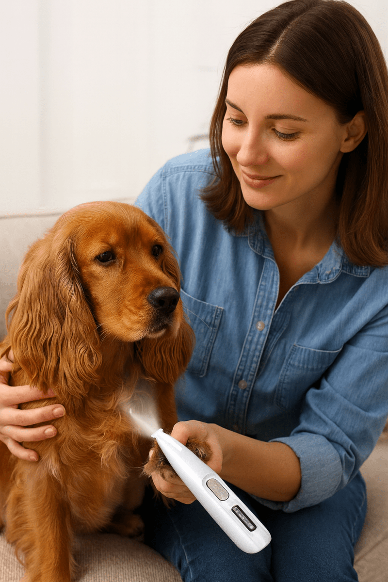 WHISPERCLIP – Tosatrice Ultra-Silenziosa per Animali con Pelle Sensibile