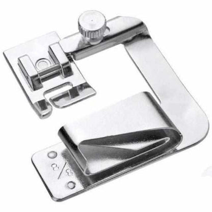 Wide Roll Hem Sewing Foot Set - 3 Stainless Steel Sizes for Perfect Hems – Compatible with Most Household Sewing Machines-3
