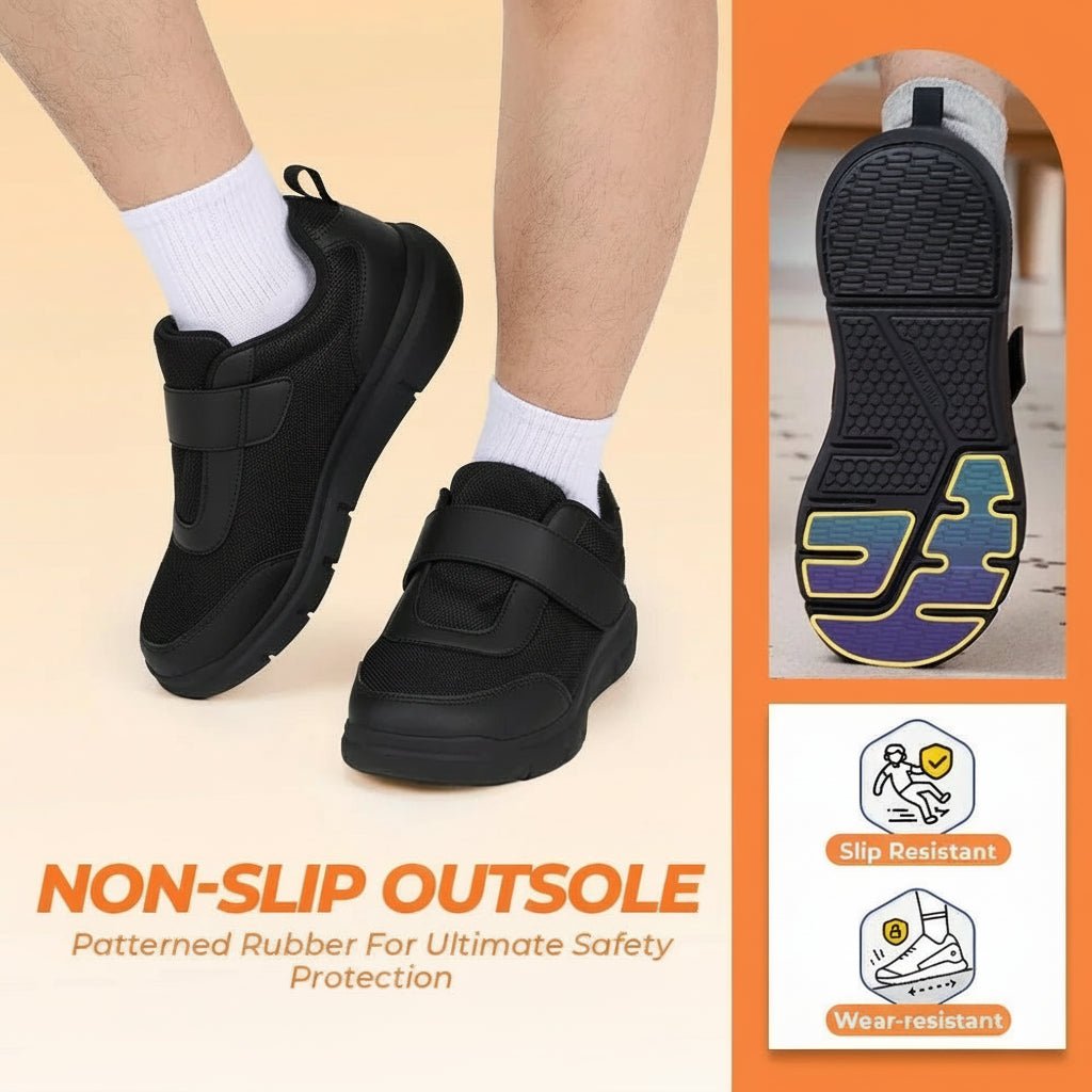 ORTHOMEN – Extra Wide Diabetic Shoes for Men with Orthopedic Comfort 4