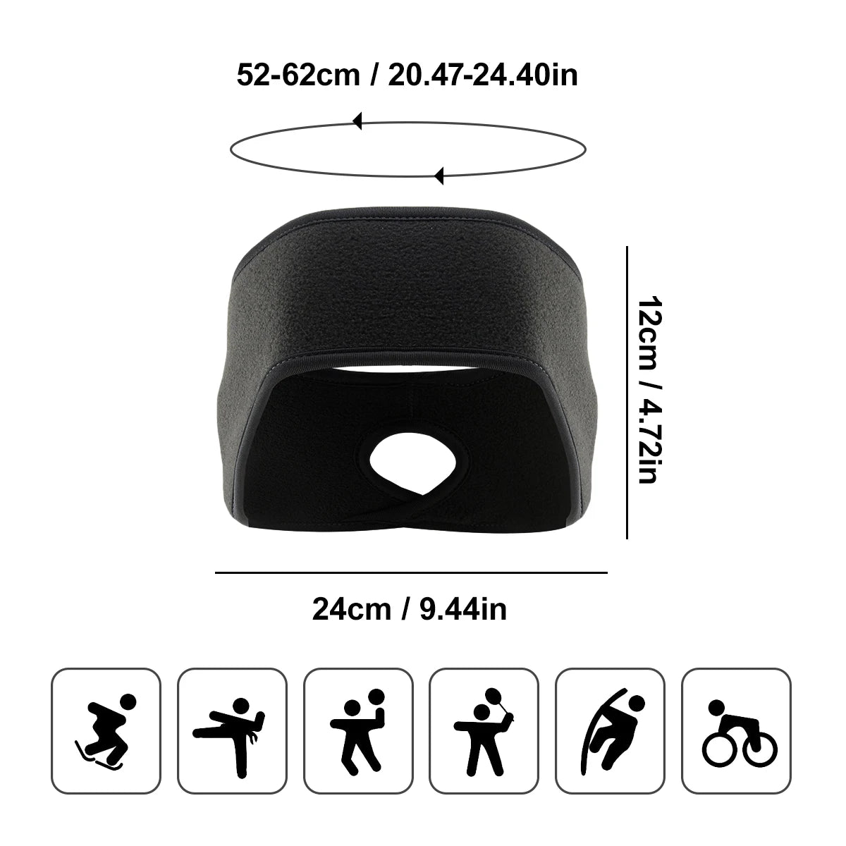 WINTERBAND – Stylish Windproof Ear Warmer Headband for Outdoor Sports Performance 4