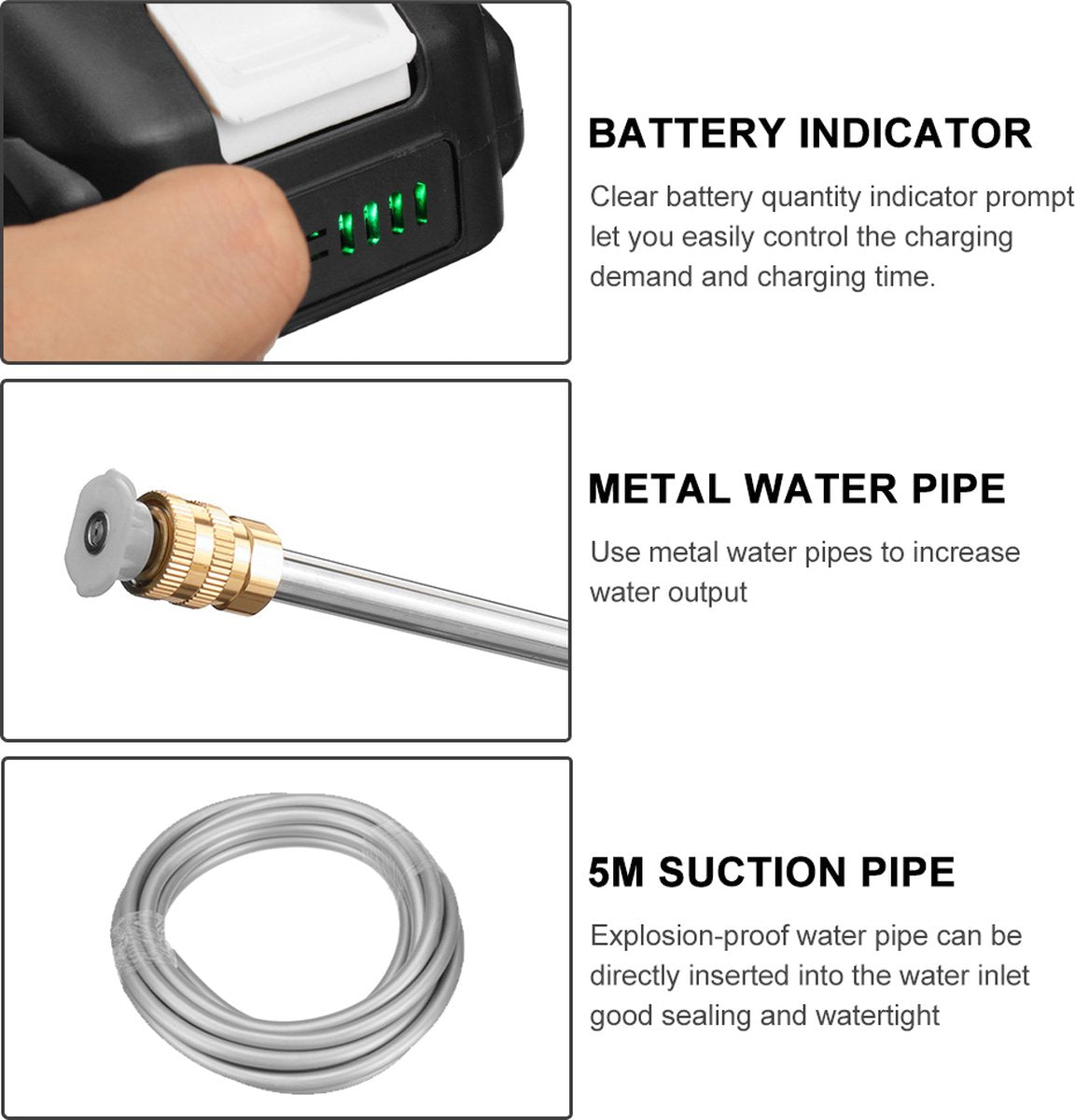 Wireless High-Pressure Cleaner with 12000mAh Battery – Versatile Outdoor Cleaning Tool with Multiple Spray Patterns-5