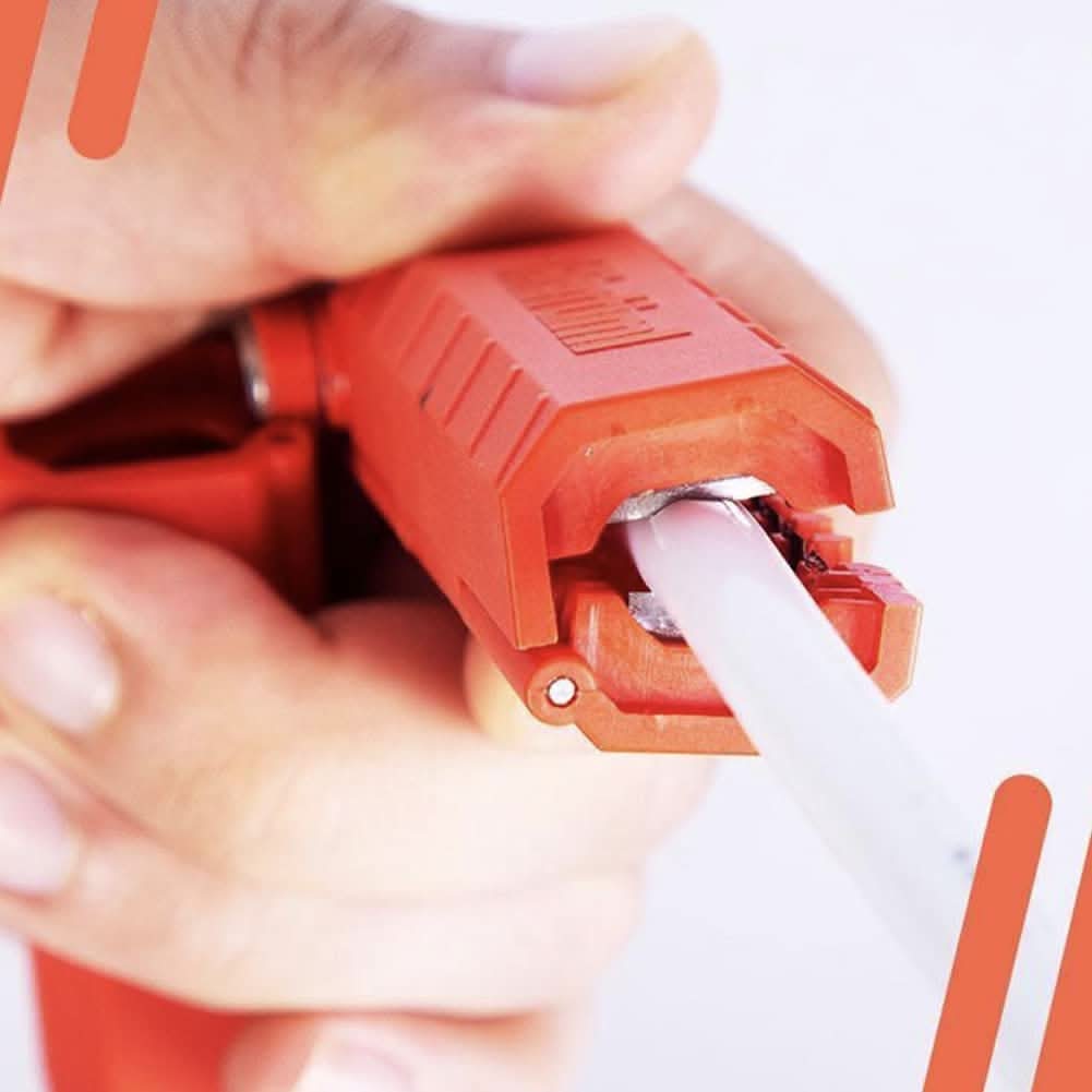 Universal Wire Stripping Tool with Six Blades for Easy Cable Dismantling – Durable Plastic and Steel for Various Wire Sizes-4