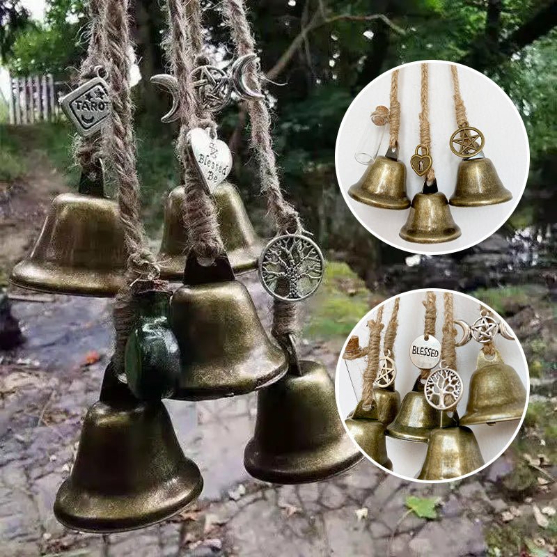 WitchBubble – Pendente protetor artesanal com sinos e amuletos mágicos para harmonia espiritual