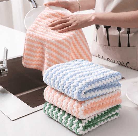  Microfiber cleaning wipes - highly absorbing, reusable towels for cleanliness-1