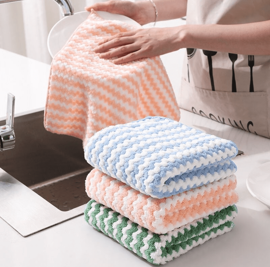  Microfiber cleaning wipes - highly absorbing, reusable towels for cleanliness-3