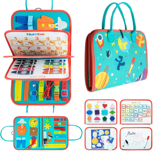 Wonderfolio – Montessori-Inspired Learning Book for Toddlers with Sensory Activities