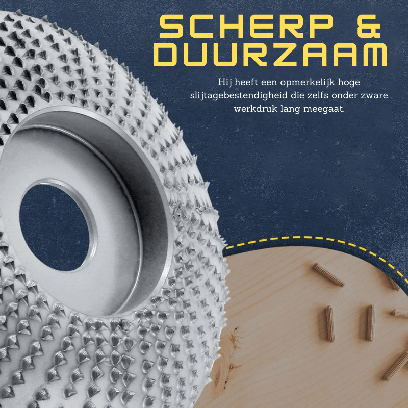 Multifunctional Wood Grinding Wheel – 100mm Steel Attachment for Angle Grinders, Lightweight and Universal Fit-4