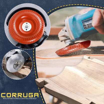 Multifunctional Wood Grinding Wheel – 100mm Steel Attachment for Angle Grinders, Lightweight and Universal Fit-1