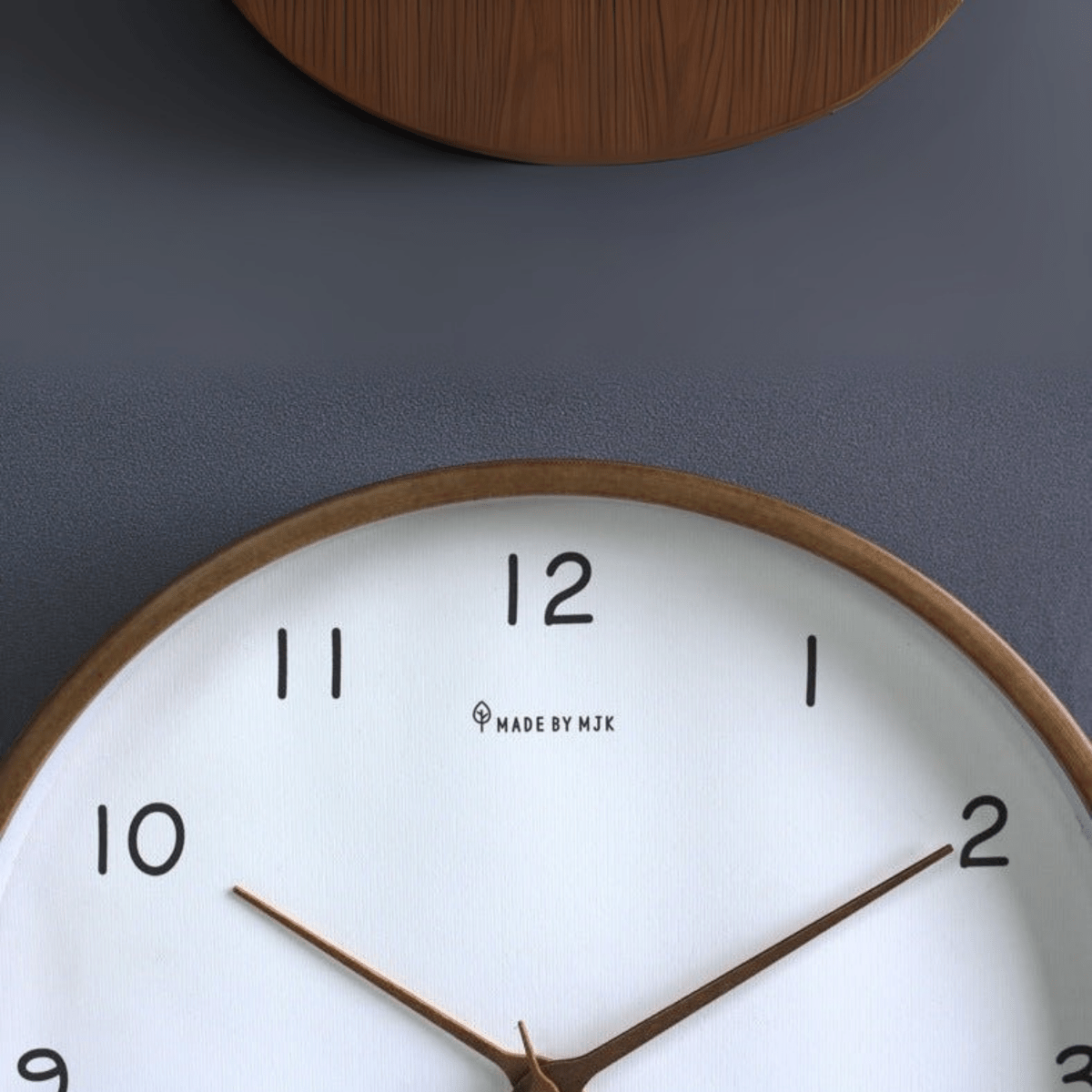WOODHAVEN – Solid Wood 10-Inch Silent Analogue Wall Clock