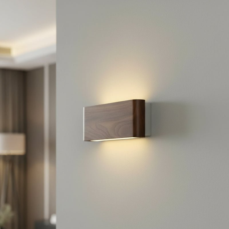 OAKBEAM LED – modern wooden wall lamp with 3 color modes 1