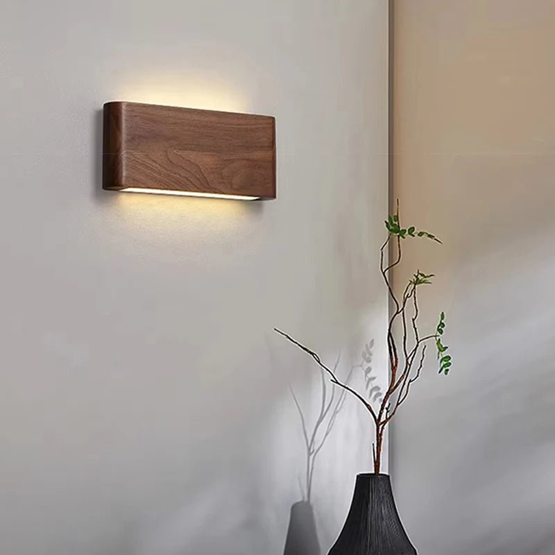 OAKBEAM LED – modern wooden wall lamp with 3 color modes 4