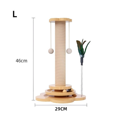  Woodpounce - scratch -resistant cat toys made of natural wood for hours of play fun-4