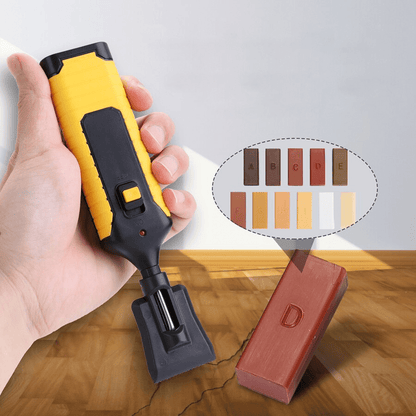 Wooden Floor Repair Kit with Meltable Wax and Heat Pen – 11 Color Options for Seamless Restoration and Easy Use-3