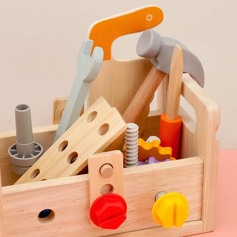 WoodTools – Montessori wooden toolbox to promote creativity and motor skills