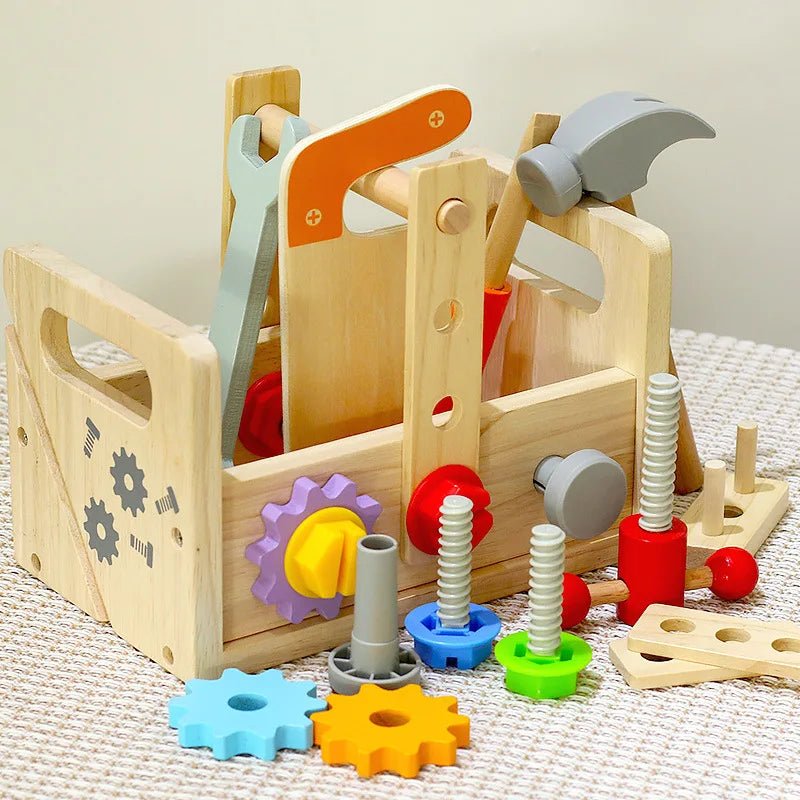 WoodTools – Montessori wooden toolbox to promote creativity and motor skills