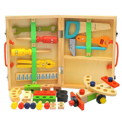 WoodTools – Montessori wooden toolbox to promote creativity and motor skills