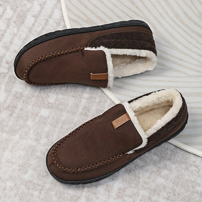 Cozy Comfort - Men's Warm Sheep's Wool Loafers for Winter Home Use 9