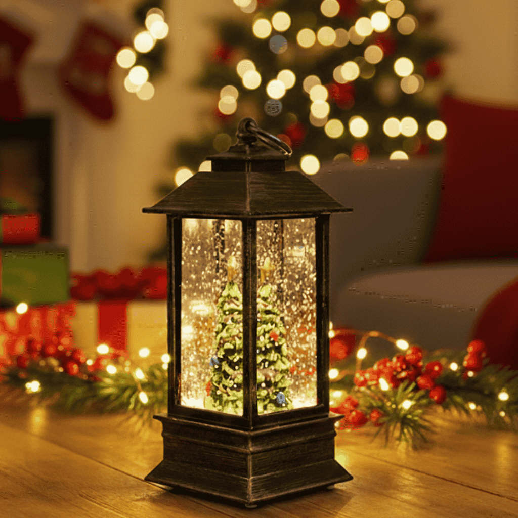 RETROLIGHT – Vintage Holiday Lantern with Warm Glow & Timer Function 0