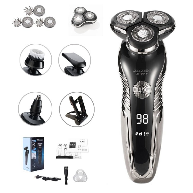 Variant image for Deluxe razor (+holder+3 additional attachments+charging cable+brush)