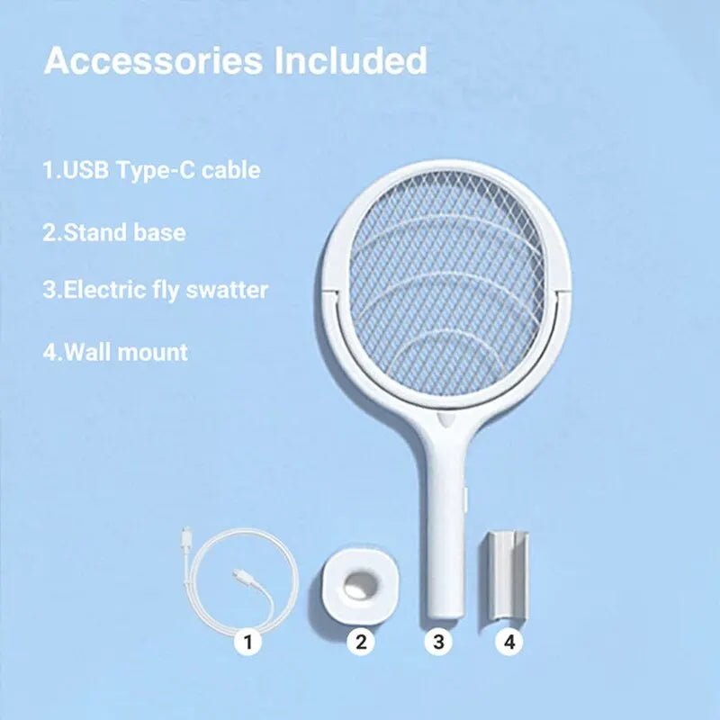 ZapGuard Mosquito Zapper - 5-in-1 Insectenbescherming met LED Lamp en USB Snel Opladen