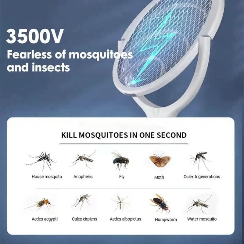 ZapGuard Mosquito Zapper - 5-in-1 Insectenbescherming met LED Lamp en USB Snel Opladen
