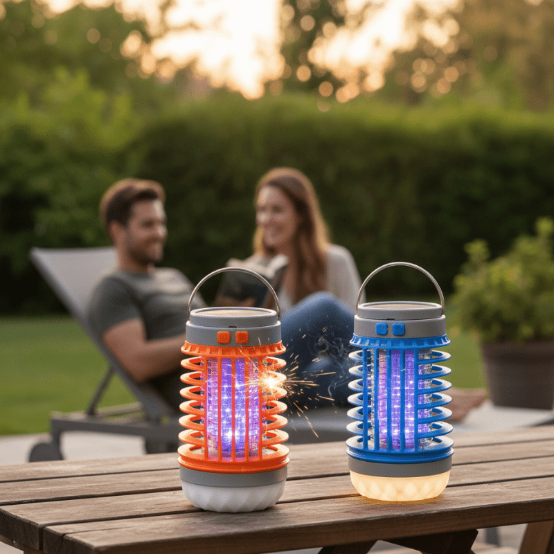 LumoShield - 2-in-1 Zonne Muggenlamp & Campinglamp met UV-technologie