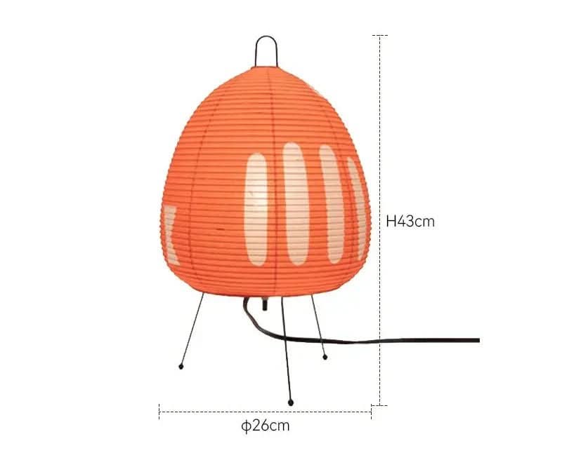 Zenora – Rice paper table lamp in Japanese wabi-sabi design