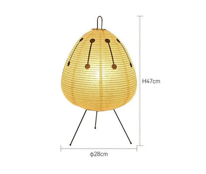 Zenora – Lampada da tavolo in carta di riso dal design giapponese wabi-sabi
