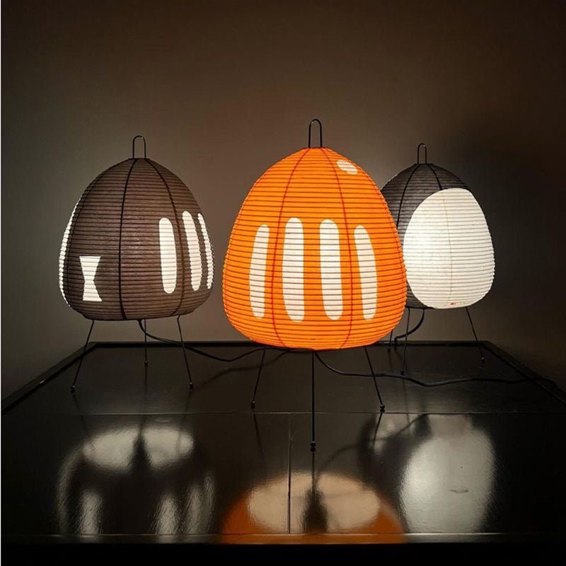 Zenora – Lampada da tavolo in carta di riso dal design giapponese wabi-sabi