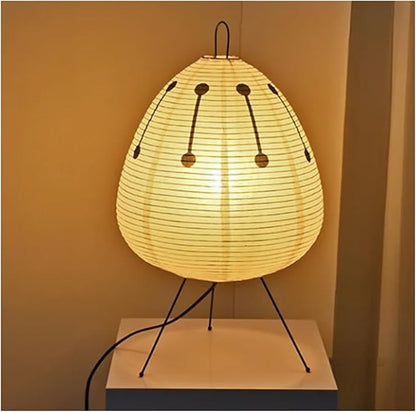 Zenora – Lampada da tavolo in carta di riso dal design giapponese wabi-sabi