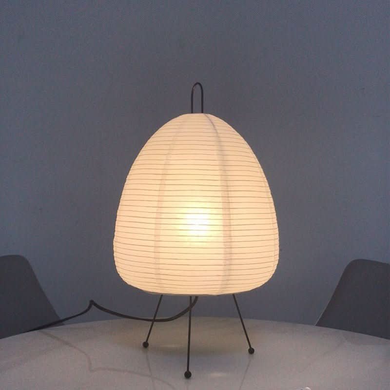 Zenora – Rice paper table lamp in Japanese wabi-sabi design