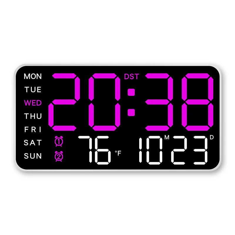 WALLSYNC PRO – Digital Wall Clock with Remote, Dual Alarms & Temperature Display 11