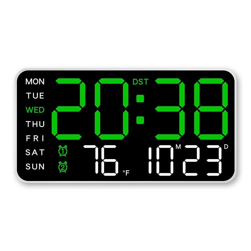 WALLSYNC PRO – Digital Wall Clock with Remote, Dual Alarms & Temperature Display 10