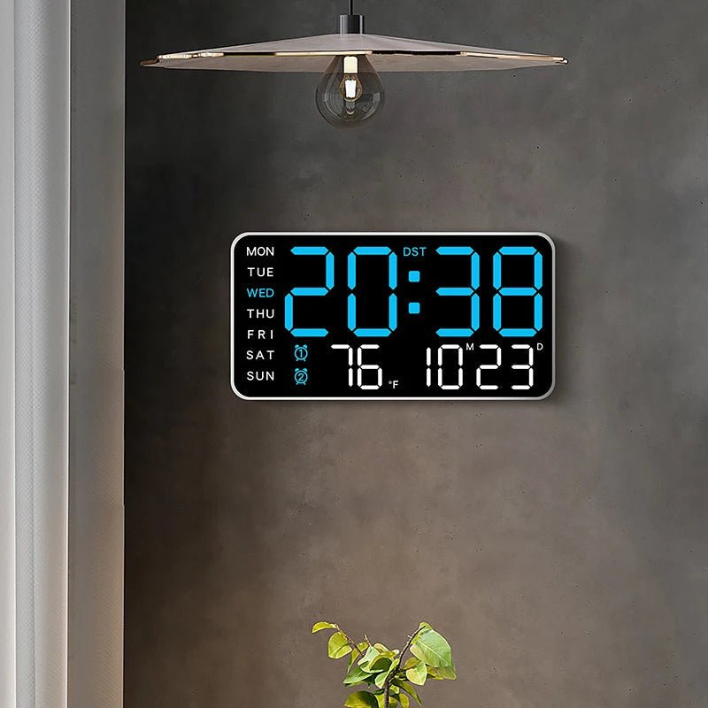 WALLSYNC PRO – Digital Wall Clock with Remote, Dual Alarms & Temperature Display 5