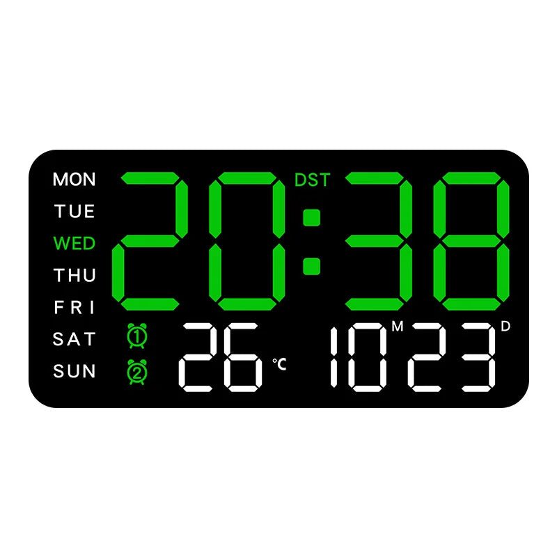 WALLSYNC PRO – Digital Wall Clock with Remote, Dual Alarms & Temperature Display 9