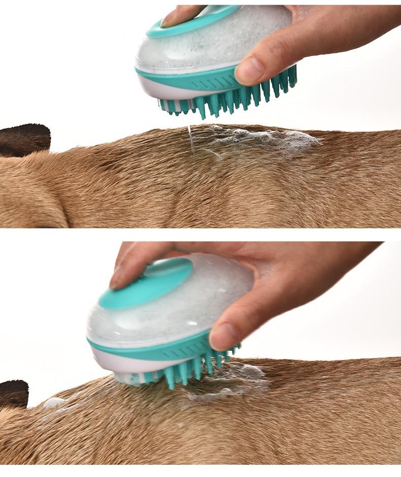  Zorropet-2-in-1 soap dispenser & massage brush for dogs-4