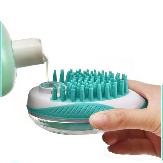  Zorropet-2-in-1 soap dispenser & massage brush for dogs-1